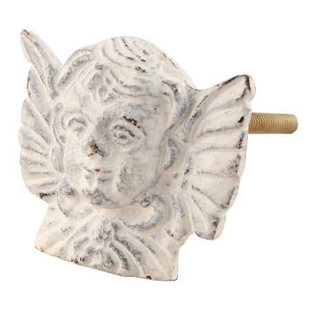 White Angel Iron Knob